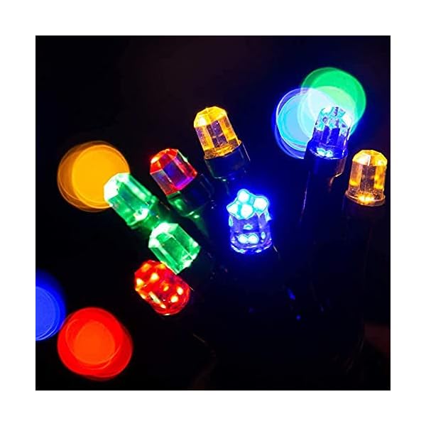 DELICHTER LED Lichterkette, 20M 200 LEDs Warm Weiße Wasserdichte Weihnachtslichterkette mit heller Lichter, 8 Modi… – Bild 10