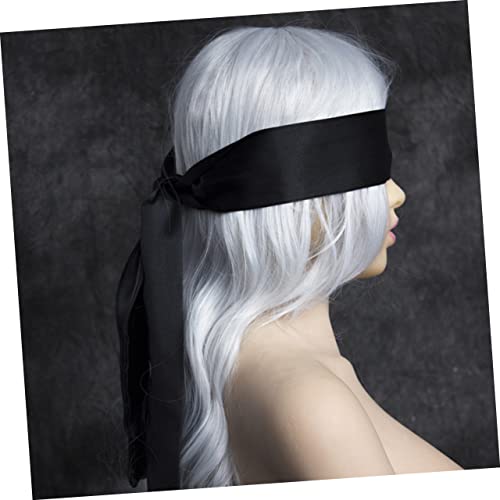 FRCOLOR 2 Pçs Vendas Para Adultos Máscara De Olho De Fita Preta Venda De Olhos Máscara De Saúde Pano