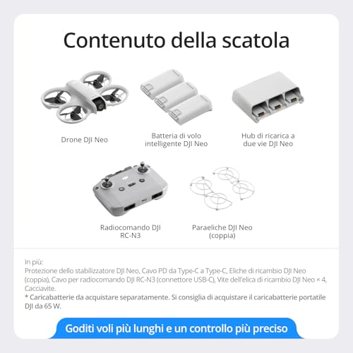 Neo Combo Fly More, mini drone con fotocamera UHD 4K per adulti, 135g drone che vola da solo e ti segue, decollo dalla mano, tracciamento del soggetto, QuickShot, con RC-N3 e 3 batterie - Gadget - Immagine 6