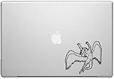 Zeppelin Band Rock Icarus Angel Laptop Car Tablet Art - 5 inch Black Vinyl Decal