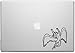 Led Zeppelin Band Rock Icarus Angel Macbook Car Tablet Art - Black Vinyl Decal for 13" Macbook