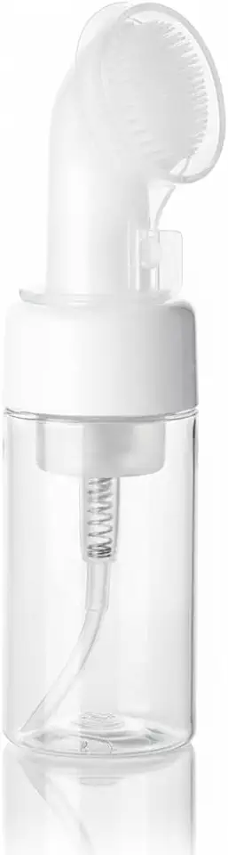 Pump Espumador 100ml com Escova Macia – Limpeza Facial Suave e Eficaz para Rotina de Skincare Premium
