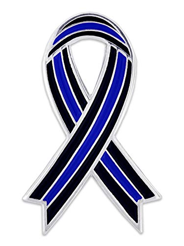 Image of PinMart's Thin Blue Line Lapel Pin