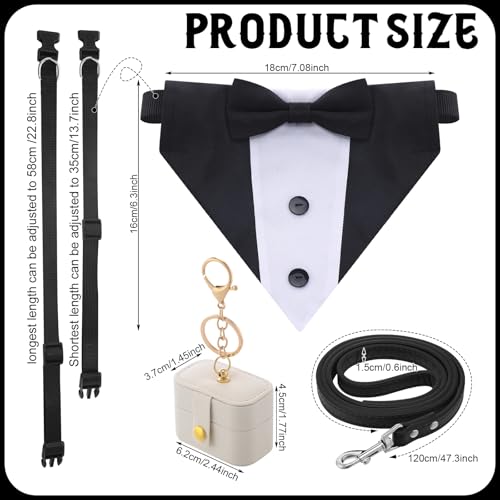 Set de Disfraz para Perro Tuxedo para Boda miniatura 4