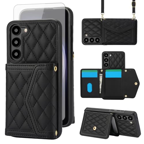 Coque Samsung S23 5G Anti-Piratage RFID avec Étui Porte-Cartes Robuste
