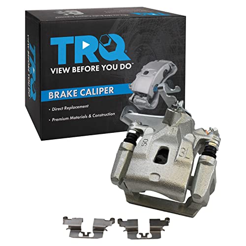 Image of TRQ Rear Left Brake Caliper w /Bracket Drivers Side