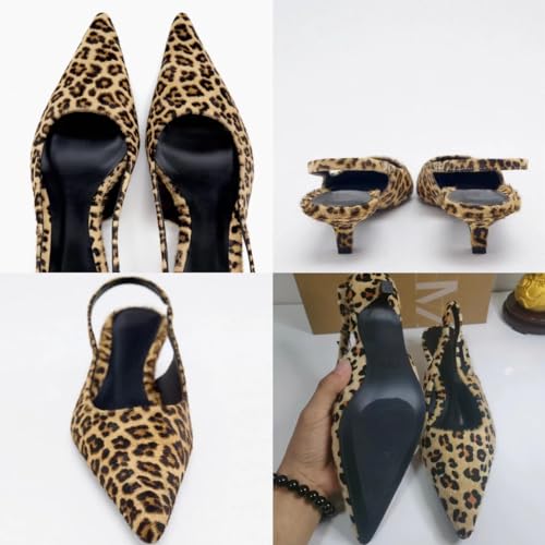 Leopard Print Kitten Heel Mary Jane Shoes - Women's Casual Summer Shoes - Y2k Style3