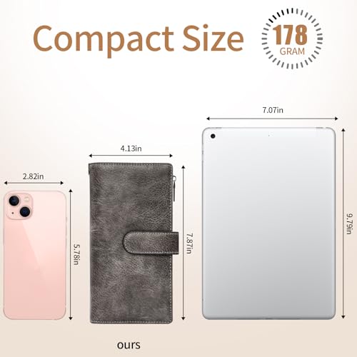 Image of XINNSTAR Womens Wallet RFID Blocking Large Capacity Credit Card Holder Long Purses for Women with Wristlet Pocket ID Window
