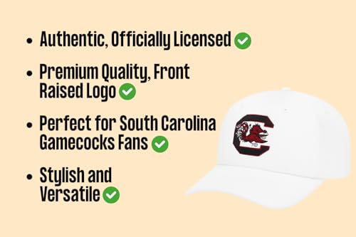 Gorra ajustable oficial South Carolina MVP blanca miniatura 5