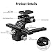 NEEWER 4-Way Macro Focusing Rail Slider with Quick Release Plate, 1/4”-20 Thread for Macro Photography and Close-Up Shooting, Compatible with Canon Nikon Fujifilm Sony DSLR Mirrorless Camera