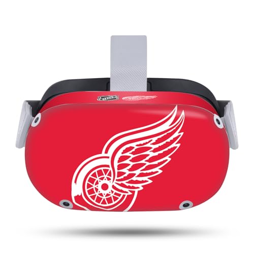 Head Case Designs Officially Licensed NHL Oversized Detroit Red Wings Vinyl Sticker Skin Decal Cover Compatible with Meta Quest 2