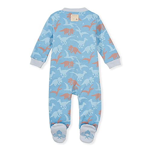 Image of Burt's Bees Baby unisex-baby Sleep & Play, Organic One-piece Romper-jumpsuit Pj, Zip Front Footed Pajama