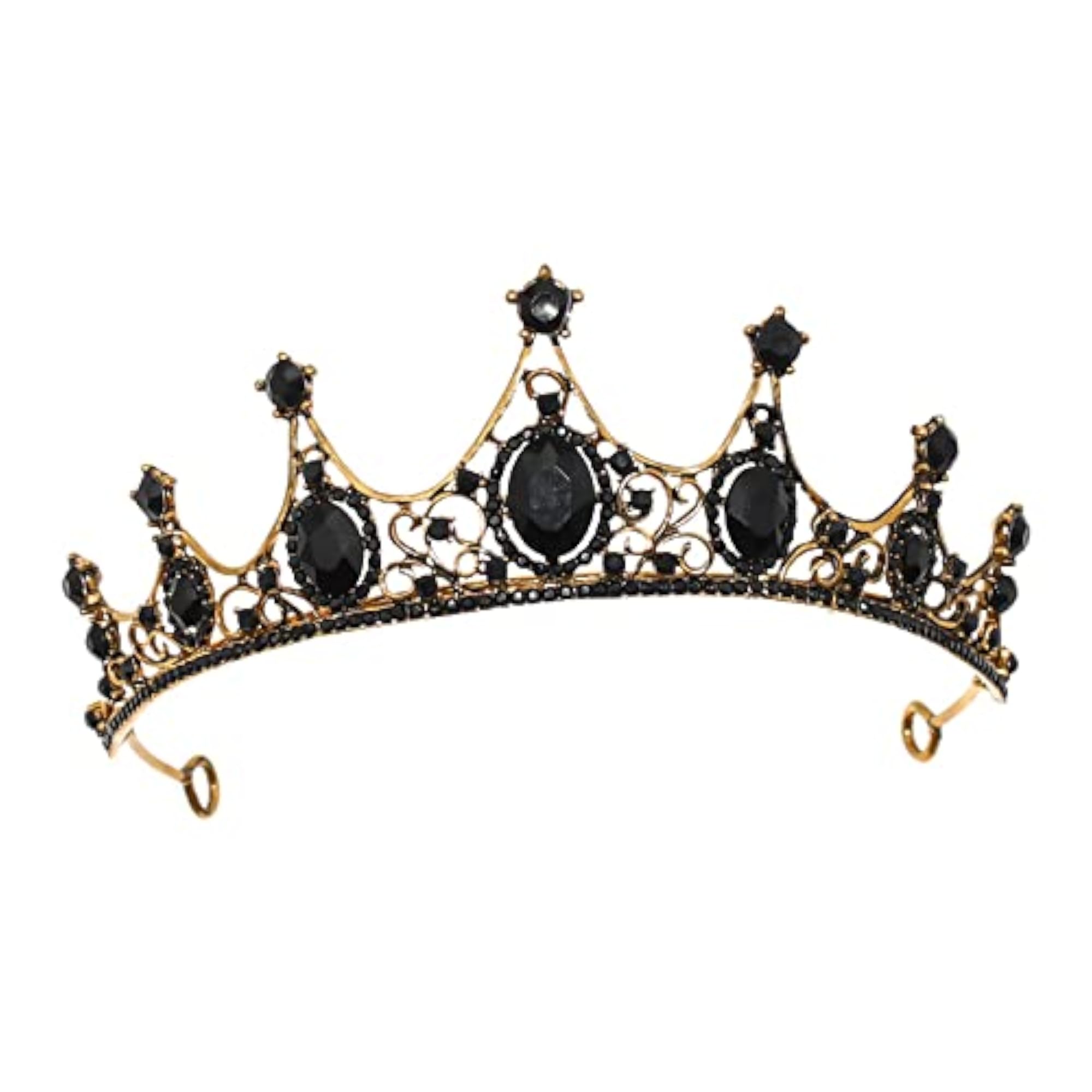 Baroque Style Rhinestone Crowns Tiaras Headband