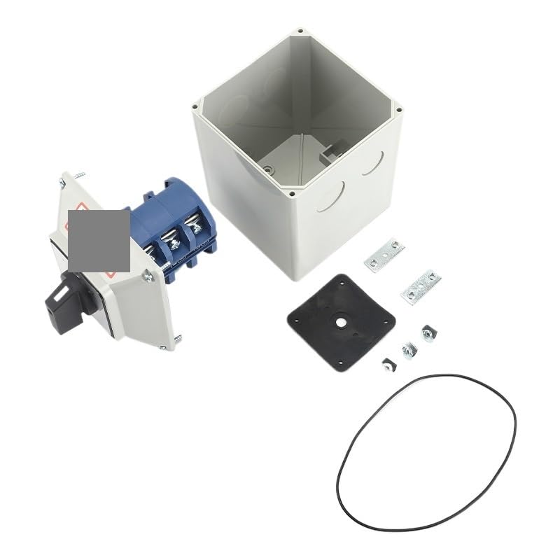 SZW26/LW26-63 63A 1-0-2 Interruptor de control cambio giratorio leva 3 posiciones, polos y 12 tornillos con carcasa Controls Switches