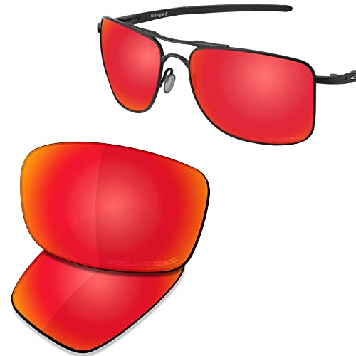 Image of SAUCER Premium Replacement Lenses & Rubber Kits for Oakley Gauge 8 L OO4124 | UV400 Protection, Anti-Scratch, Precise Fit
