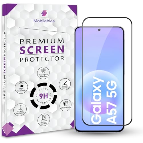 Image of Premium Tempered Glass Screen Protector Guard For Samsung Galaxy A57 5G (6.7 Inch, Pack of 1) | Edge to Edge Coverage With Easy to installation kit