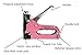 Apollo Tools Heavy-Duty All Metal Stapler with Power Adjustment Knob. 3-in-1 Uses for Heavy Duty and U-Staples, Brad Nails. Comes with 3000 Staples Pink Ribbon - Pink - DT5020P