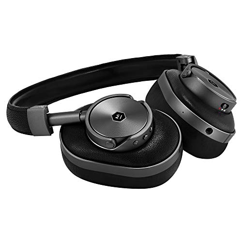 Master & Dynamic Mw60G1 Mw60 Wireless Bluetooth Foldable Headphones - Premium Over-The-Ear Headphones - Noise Isolating - Portable, Gunmetal/Black Leather #TOP2