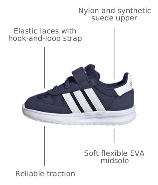 Image of adidas Originals Kids' Run 70s 2.0 Elastic Lace Shoes