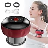 kqiang Electric Cupping Massager Machine, Smart Vacuum Scraping Cupping Set, Rechargeable Electric Cupping Machine Self-Massage Shoulder Back and Neck Electric Scraping - Ideal Gift