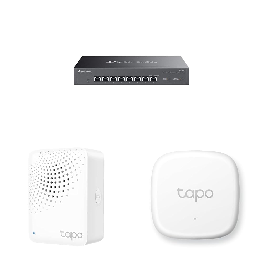 Amazon | TP-Link 8ポート 10Gスイッチングハブ＋Tapo スマート温湿度