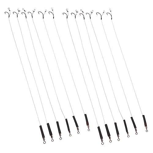 CORHAD 12個 耐食性メタルフィッシュフック 軽量連フック設計 淡水 ?水対応釣り仕掛け ハゼ釣り用丈夫な製釣針