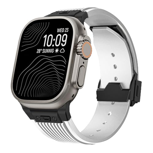 Bangle de silicone premium pour Watch S10 46mm et Ultra 49mm au design épuré et finitions douces