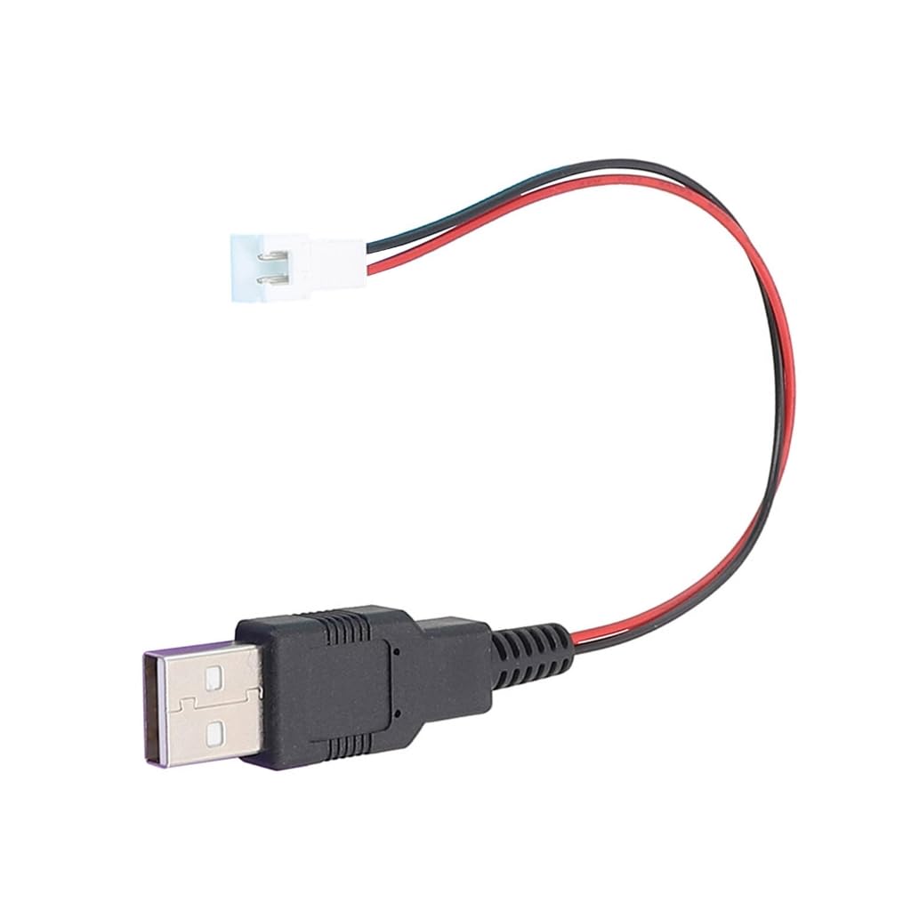Elnwnnkc USB Male to XH2.54 2P Terminals Cable 2Core Power Supply Cable for Power and Signals Transmission