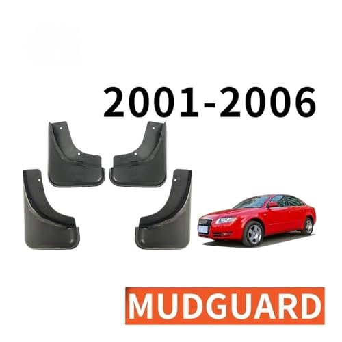 Guardabarros coche Audi A4 B6 2001-2006: faldillas protectoras para lluvia y barro 6