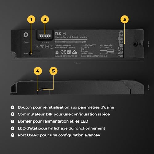 Contrôleur intelligent Matter Zigbee FLS-M pour synchroniser vos LED WS2812B