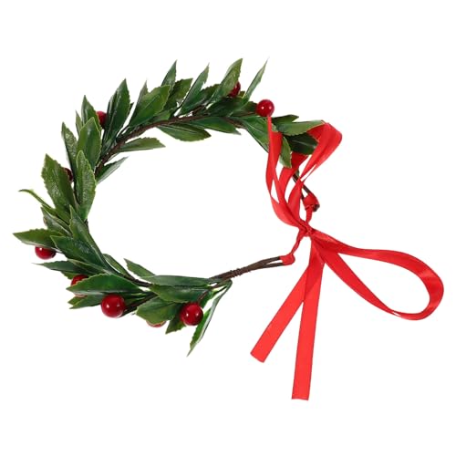 SUPVOX Couronne de Noël Décorative avec Baies Rouges et Vertes Guirlande Festive Polyvalente pour Porte Mariage et Fête Hiver Accessoire de Tête Nuptiale Élégant