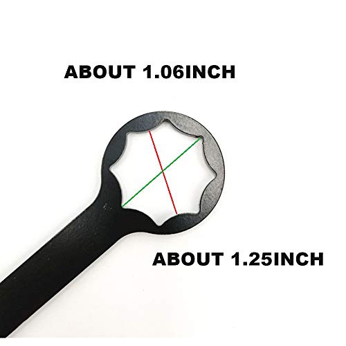 Mountain Bike Fork Removal Wrench Gear Double Ended Wrench Bicycle Octagonal Wrench Bike Repair Maintain Modification Tools for XC, RST Fork