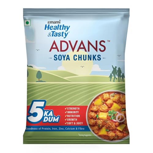 Emami Healthy & Tasty Advans SOYA Chunks 1 Kg - Family Pack Emami Healthy & Tasty Advans SOYA Chunks 1 Kg - Family Pack