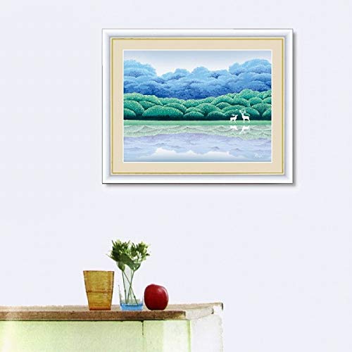 絵画 「回転木馬」竹内 晟 手描き 油彩画/日本画/静物画/