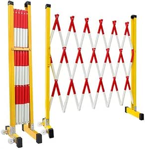 Amazon.co.jp: Portable Gate with Pulley, Mobile Traffic Fence ...