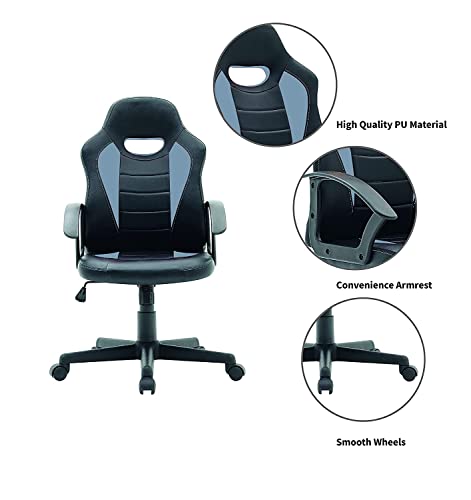 Image of Bantia's Multi Functional Ergonomic Gaming /Office Premium Soft Fabric Chair Best in Class Comfort (Black & Grey)