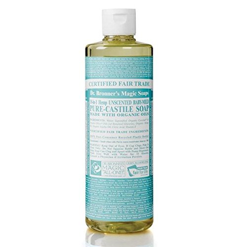 Dr Bronner Organic Baby Mild Castile Liquid Soap 473ml (PACK OF 4) Beauty