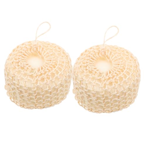 Beavorty 2Pcs Portable Shower Balls Bath Scrubber for Exfoliating Skin Convenient Body Scrubber for Home Travel Durable Easy to Clean