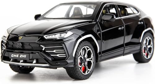 Image of Metal Pull Back Diecast Car SUV 1:24 Big Lamborghini Urus Pull Back Car Model with Sound Light Boys Gifts Toys for Kids【Pack of 1】,multicolor