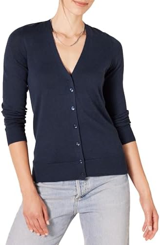 Amazon Essentials Women’s Lightweight V-Neck Cardigan Sweater (Available in Plus Size) Amazon Essentials Women’s Lightweight V-Neck Cardigan Sweater (Available in Plus Size)