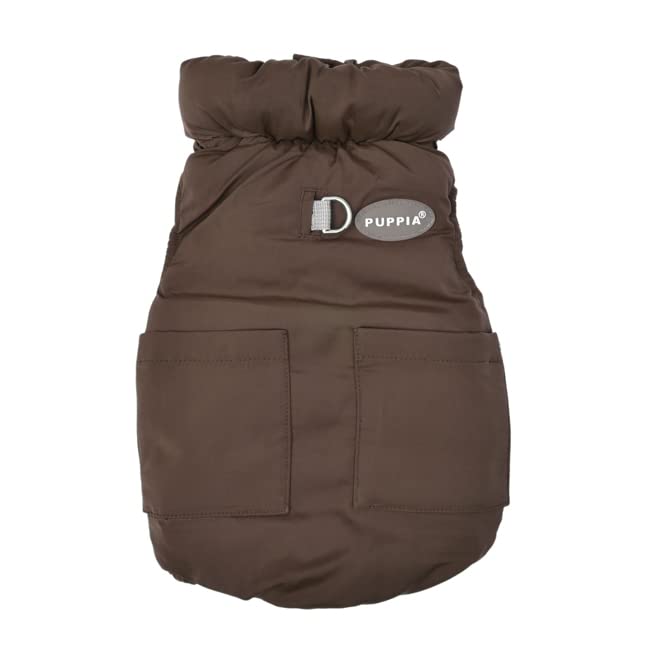 PUFFER VEST JUMPER Dog coat Brown XXL