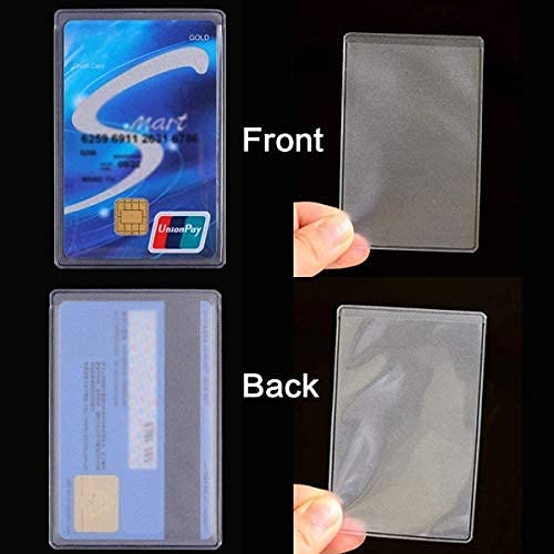 Creditcardbeschermer van kunststof met gat, transparante harde schaal