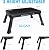 Step Stool, Adjustable Folding Step Stools for Adults and Seniors, Foldable Step Stool,Step Ladder with Anti-Slip Platform and Rubber feet for Kitchen,Bed,Garden,RV,Office Use,350Ibs Capacity