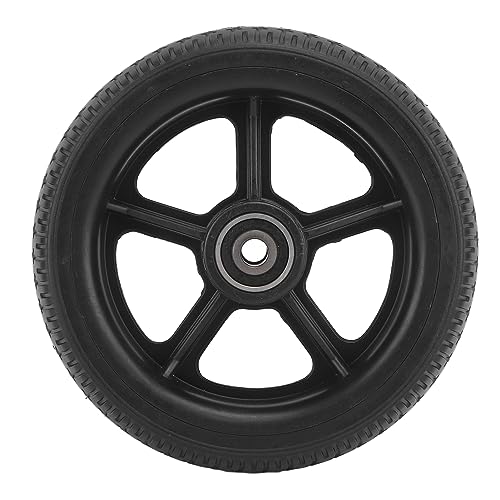 Scooter Solid Tire, 6.5 Inch Anti Slip Explosion Proof Rubber Electric Scooter Wheel with Hub for Replacement