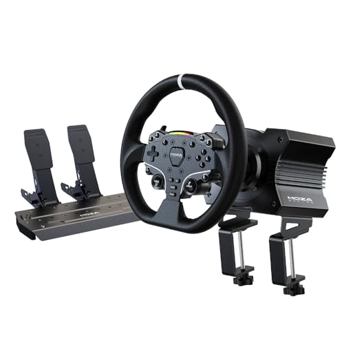 Image of MOZA RACING R5 Bundle - Advanced Racing Simulator Bundle for Realistic Driving Experience, Featuring High-Performance Wheelbase and Pedals - Perfect for Professional and Enthusiast Sim Racers