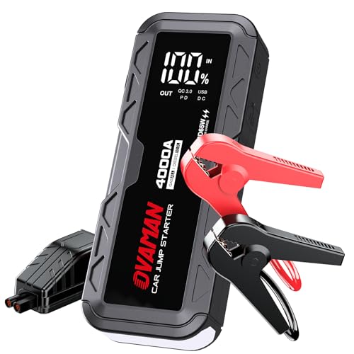 OVAMAN H5 Jump Starter, Portable 4000A Peak Car Battery