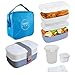 Bento japońskie pudełko lunch z sztućcami, pojemnik na lunch z mikrofalówką do mycia naczyń, pojemnik na lunch dla dorosłych 1200 ml, Bento pudełko bez BPA