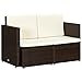 Produktbild vidaXL Gartensofa 2-Sitzer Poly Rattan Gartenmöbel Lounge Gartenbank Sofa