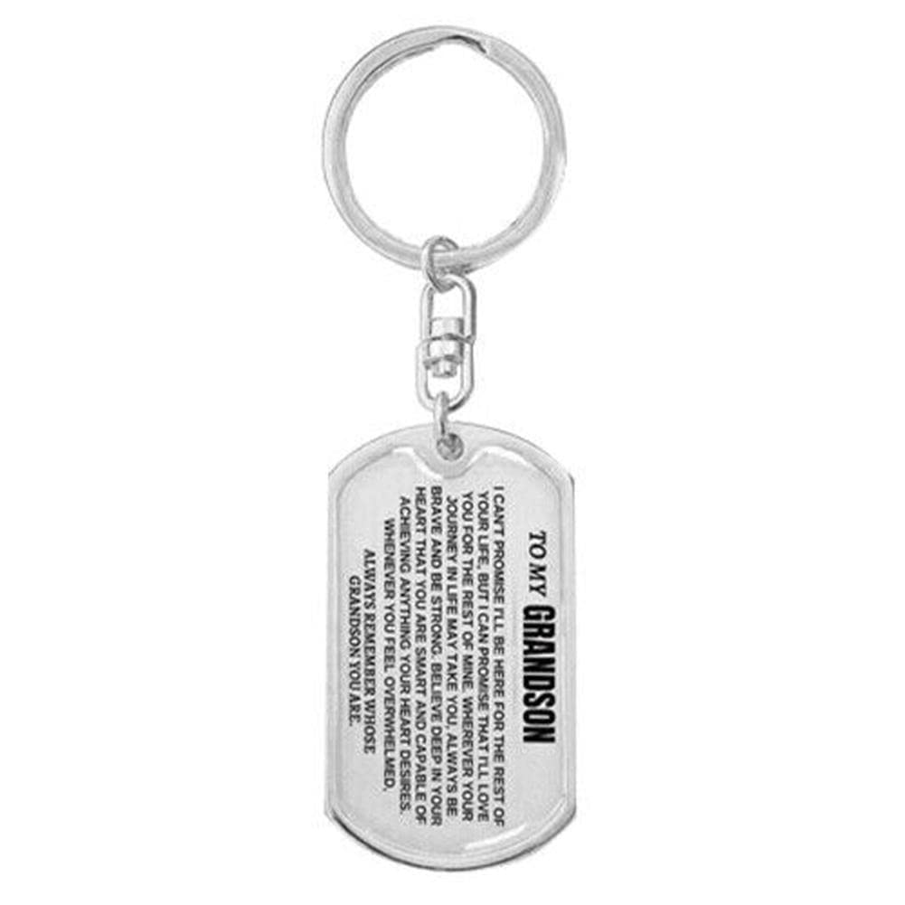Porte-clés Avec Inscription « To My Grandson From Grandma