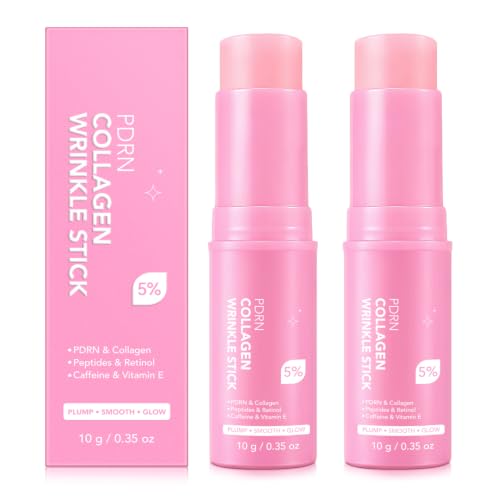 PDRN Pink Collagen Multi Balm Stick 5%, Peptides Retinol, Eye to Neck 10gx2